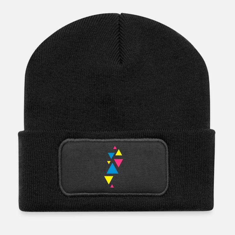three eckedesign forms hipster - Recycled Patch Beanie - black