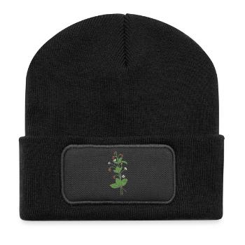 100 000 000 000 000 - Beanie recyclé à patch - noir - Devant