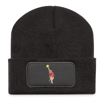 Suricate Bowling Boule de bowling - Beanie recyclé à patch - charbon - Devant
