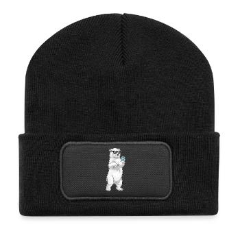 Polar Bear Poker Jetons de poker - Beanie recyclé à patch - noir - Devant