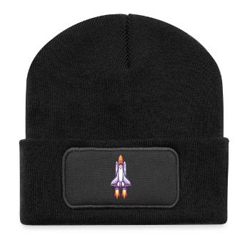 Cosmos Rocket Neon Edition - Recycled Patch Beanie - black - Front
