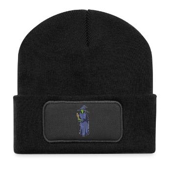 Sorcière Halloween Baking - Beanie recyclé à patch - noir - Devant