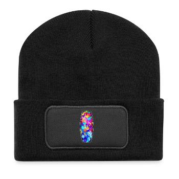 Surfboard, Surfing, Wakeboard, Water sports, Wakesurfing - Recycled Patch Beanie - black - Front