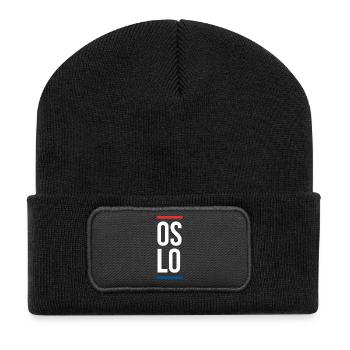 Oslo City Design  - Recycled Patch Beanie - black - Front