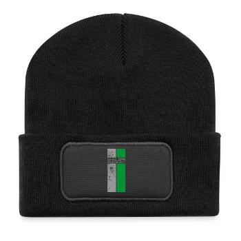 Rally Team Squadra Rally Classic Stripes Design - Recycelte Patch Beanie - Schwarz - Vorne