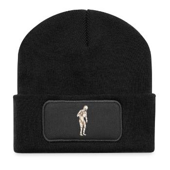 Mumie Halloween Bubble Tea - Recycelte Patch Beanie - Schwarz - Vorne