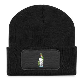 Lunettes de soleil licorne - Beanie recyclé à patch - noir - Devant