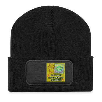 KRACKSATT - Recycled Patch Beanie - black - Front