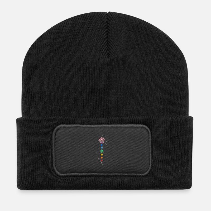 Align your heart with the source. - Recycled Patch Beanie - black