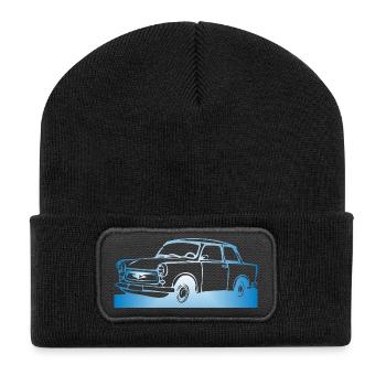  601 Limo Trabi - Recycelte Patch Beanie - Schwarz - Vorne