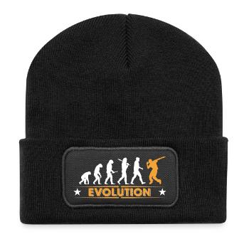 HipHop Breakdance Evolution - orange/weiss - Recycelte Patch Beanie - Schwarz - Vorne
