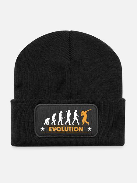 Hip hop break dance evolution - orange/blanc - Beanie recyclé à patch - noir