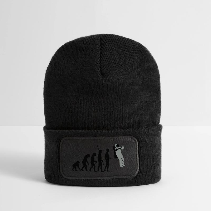 evolution_astronaut_2c Recycelte Patch Beanie