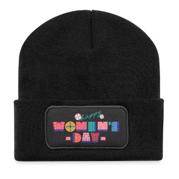 international Women's Day - Recycled Patch Beanie - black - Front