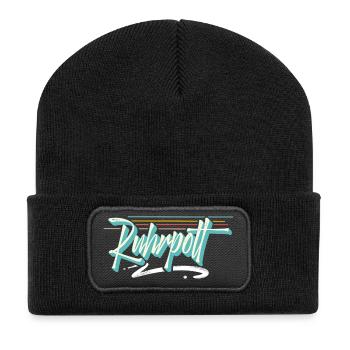Ruhrpott - Recycelte Patch Beanie - Schwarz - Vorne
