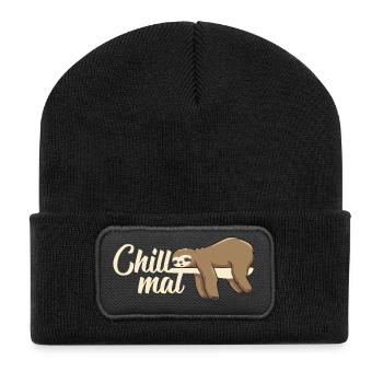 Drôle de chill times paresseux tout en se relaxant - Beanie recyclé à patch - noir - Devant