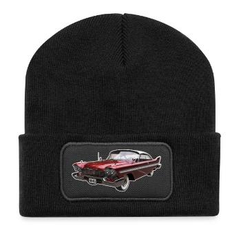 Vintage Dream Car ohne Text - Recycelte Patch Beanie - Schwarz - Vorne