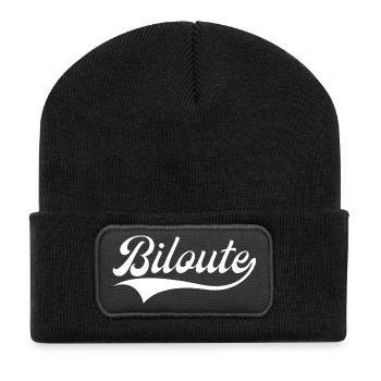 Biloute Expression Ch'ti Nordiste - Beanie recyclé à patch - noir - Devant