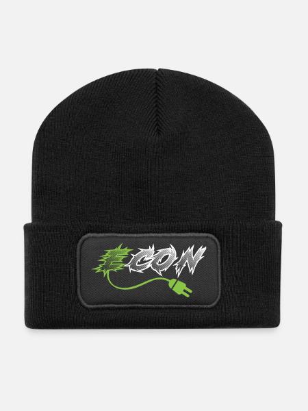 ICON ECON - Recycelte Patch Beanie - Schwarz