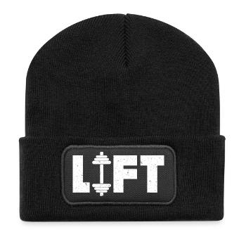 Soulever Deadlifting Haltérophilie Poids d’haltérophilie - Beanie recyclé à patch - noir - Devant