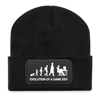 Game Developer Evolution - Recycled Patch Beanie - black - Front