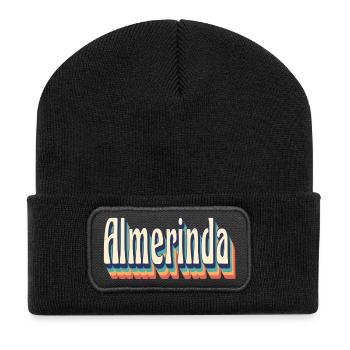 T-shirt vintage rétro Almerinda t-shirt - Beanie recyclé à patch - noir - Devant