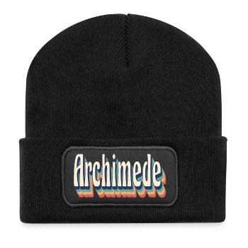 Vintage Retro Archimede T-Shirt Gift T-Shirt - Recycled Patch Beanie - black - Front