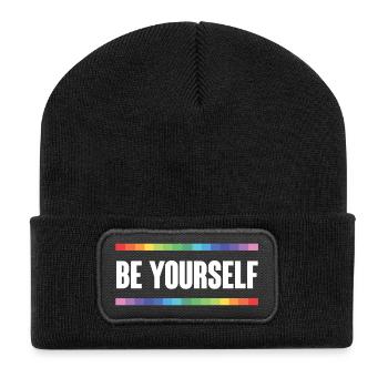 LGBTQ Pride Month - Be Yourself - Recycled Patch Beanie - black - Front