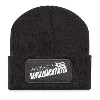 ABSCHNITTSBEVOLLMÄCHTIGTER - Recycelte Patch Beanie - Dunkelgrau - Vorne