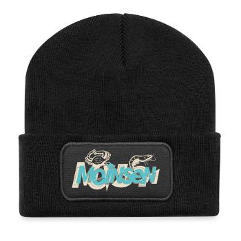 Moinsen & Krabben - Recycelte Patch Beanie - Schwarz - Vorne
