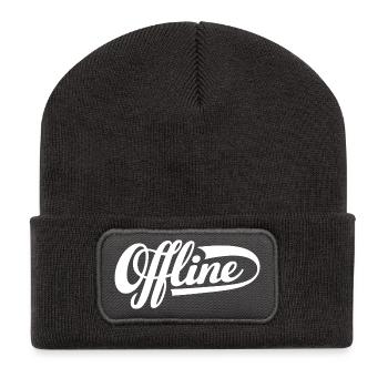 Offline Statement - Recycled Patch Beanie - dark grey - Front