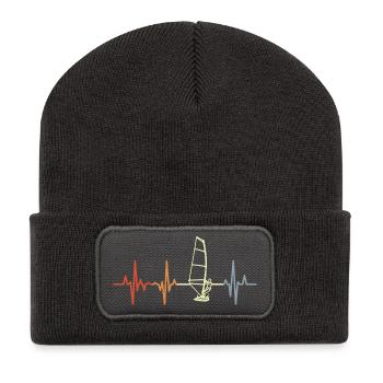 4. Juli USA Cheerleaderin - Recycelte Patch Beanie - Dunkelgrau - Vorne