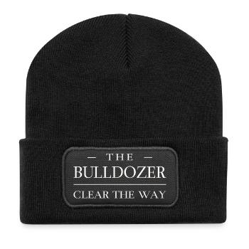 Clear the way - Bulldozer - Recycled Patch Beanie - black - Front