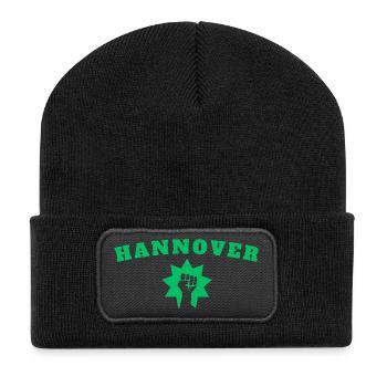 Hanovre - Beanie recyclé à patch - noir - Devant
