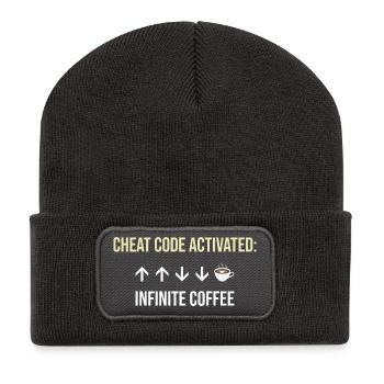 Infinite Coffee Active Cheat Code - Recycled Patch Beanie - dark grey - Front