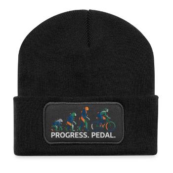 Entwicklung des Progress-Pedals - Recycelte Patch Beanie - Schwarz - Vorne
