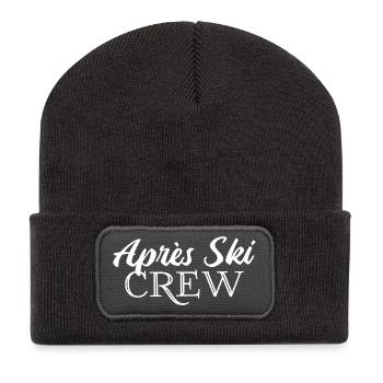 Après Ski Crew Ski Vacances de Ski - Beanie recyclé à patch - charbon - Devant