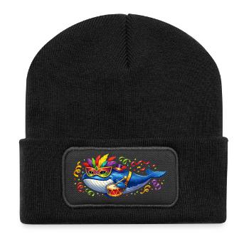 Karnewal Carnival Carnival Gift - Recycled Patch Beanie - black - Front