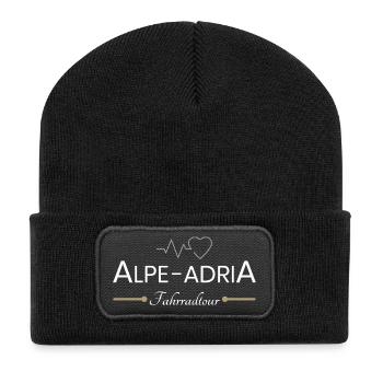 Alpe Adria Bike Tour - Recycled Patch Beanie - black - Front