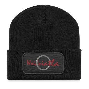 Anneau Woidviatla - Beanie recyclé à patch - noir - Devant