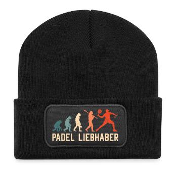 PADEL LOVERS Padel Hobby Padel Sports Funny - Recycled Patch Beanie - black - Front