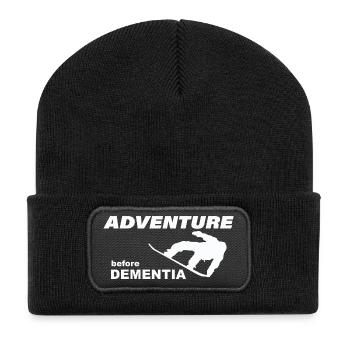 SNOWBOARD ADVENTURE - Recycled Patch Beanie - black - Front