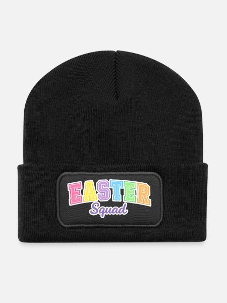 Easter Squad Egg Hunt - Recycelte Patch Beanie - Schwarz