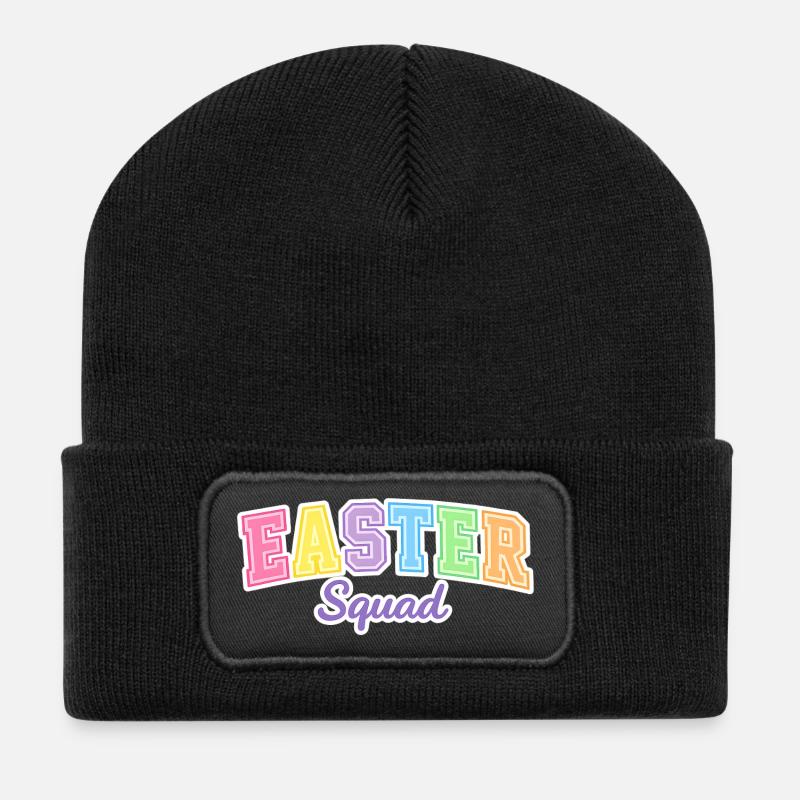 Easter Squad Egg Hunt - Recycelte Patch Beanie - Schwarz