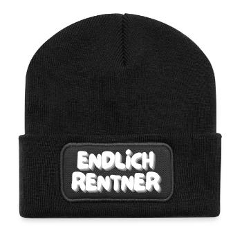 Pensioners at last - Recycled Patch Beanie - black - Front