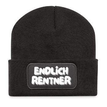 Pensioners at last - Recycled Patch Beanie - dark grey - Front