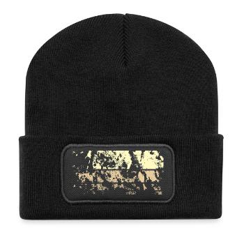 Background Abstract - Recycled Patch Beanie - black - Front