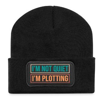 Anxiety Anxious Scaredy Introvert - Recycled Patch Beanie - black - Front