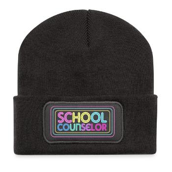 Schulbetreuer Schulberater Mentor School Counselor - Recycled Patch Beanie - dark grey - Front