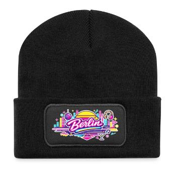 Berlin - Recycled Patch Beanie - black - Front